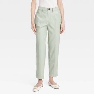 A New Day Women's High-Rise Faux Leather Ankle Trousers